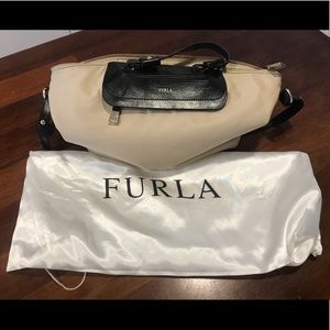 FURLA beige nylon bag